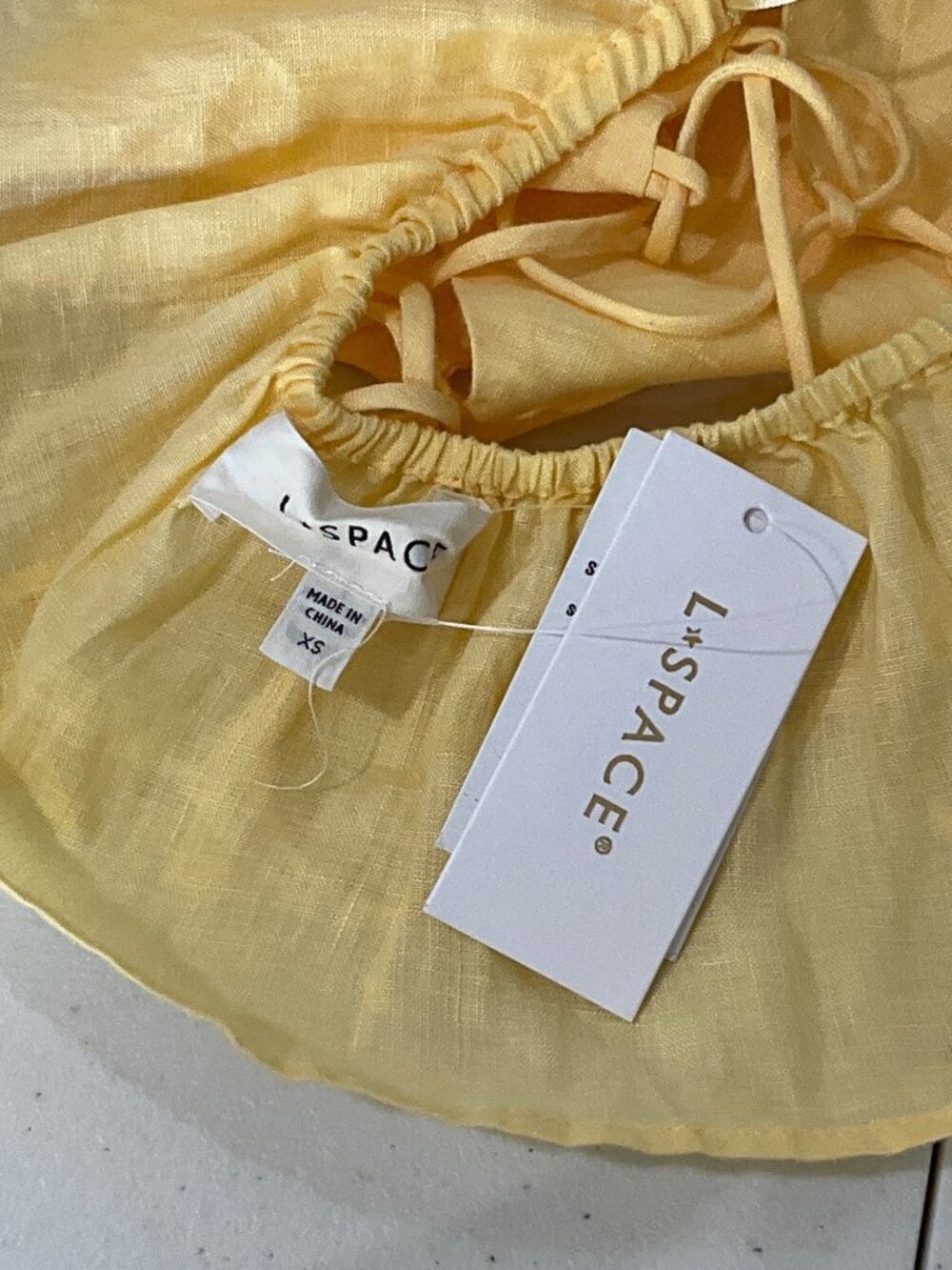 LSPACE Syros Top in Daisy X-Small New Womens Sleevless Halter Tank as-is - Picture 8 of 11